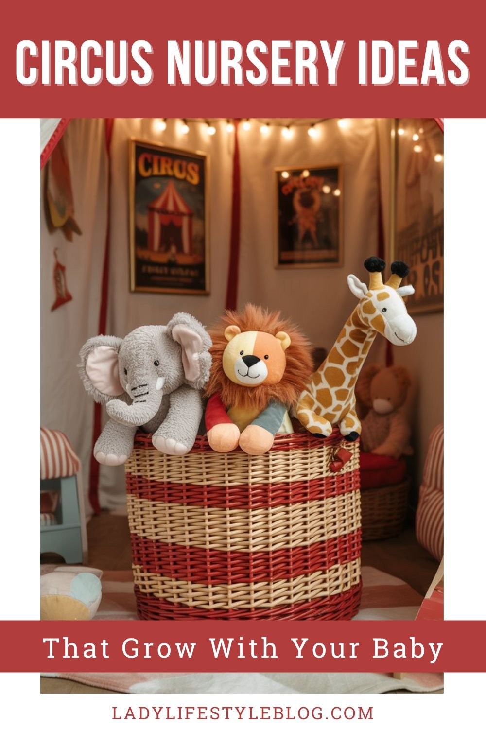Cozy Storage Solutions for a Circus Nursery