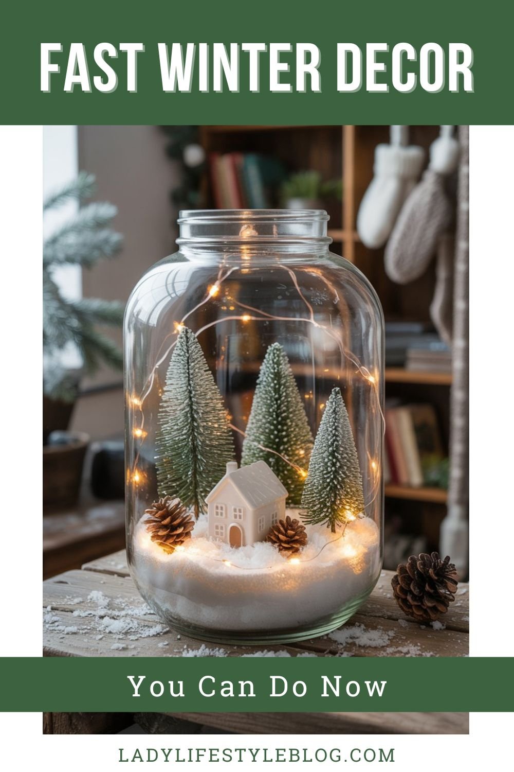 DIY Snow Globe Terrariums