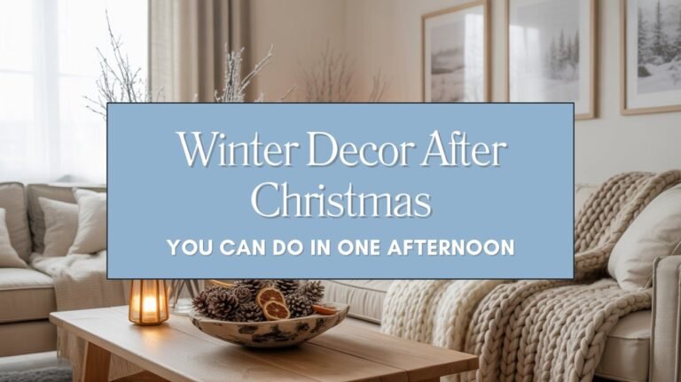 Winter Decor After Christmas You Can Do in One Afternoon Blog