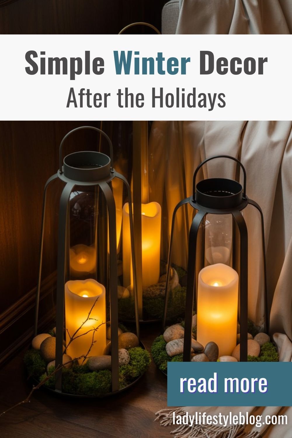 Winter Decor With Lantern Clusters