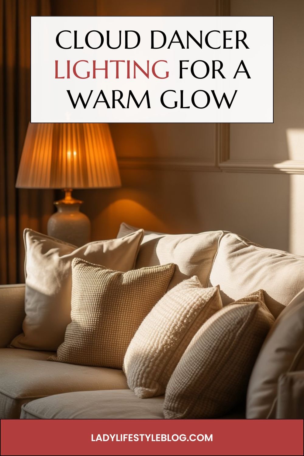 Cloud Dancer Lighting for a Warm Glow