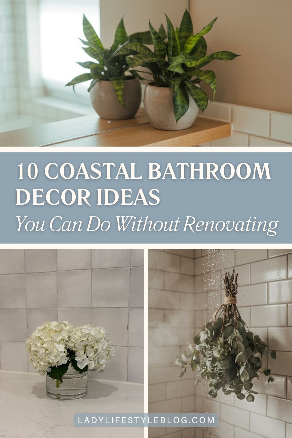 Coastal Bathroom Life Through Greenery