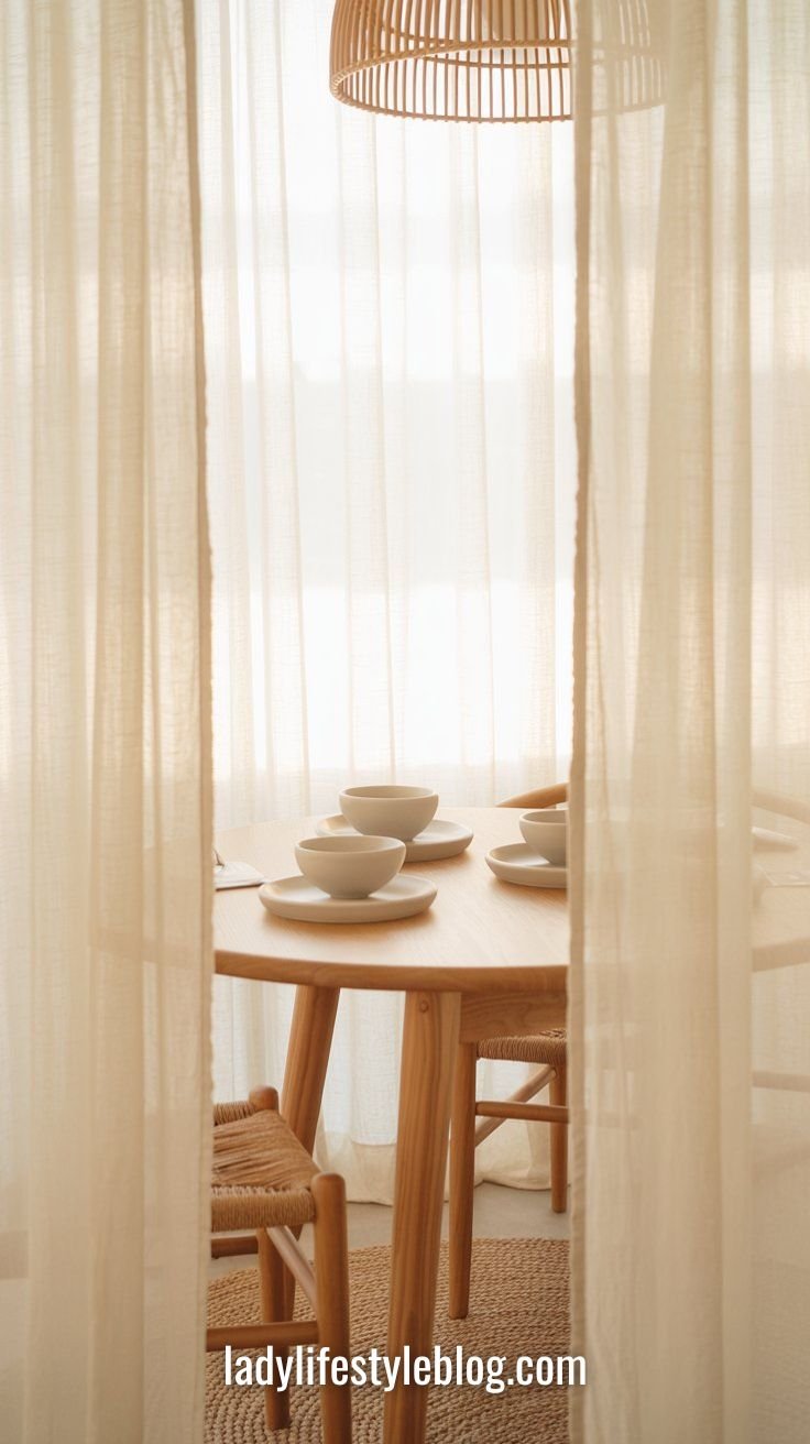 Ground the Space with Natural Wood and Jute