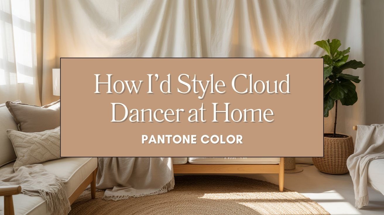 How I’d Style Cloud Dancer at Home – Pantone Color