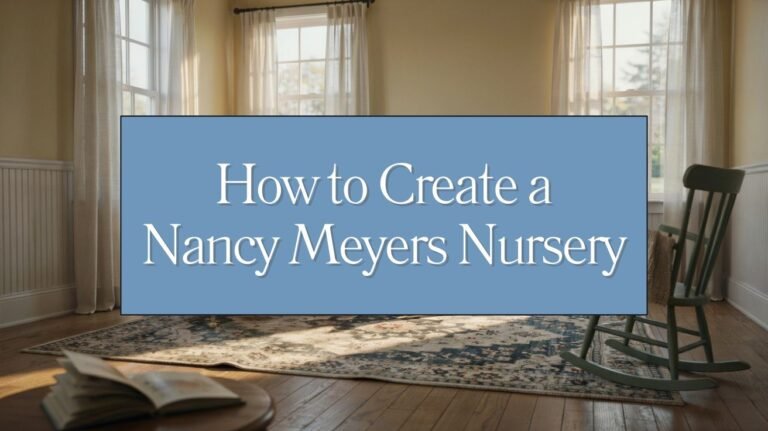 How to Create a Nancy Meyers Nursery Blog