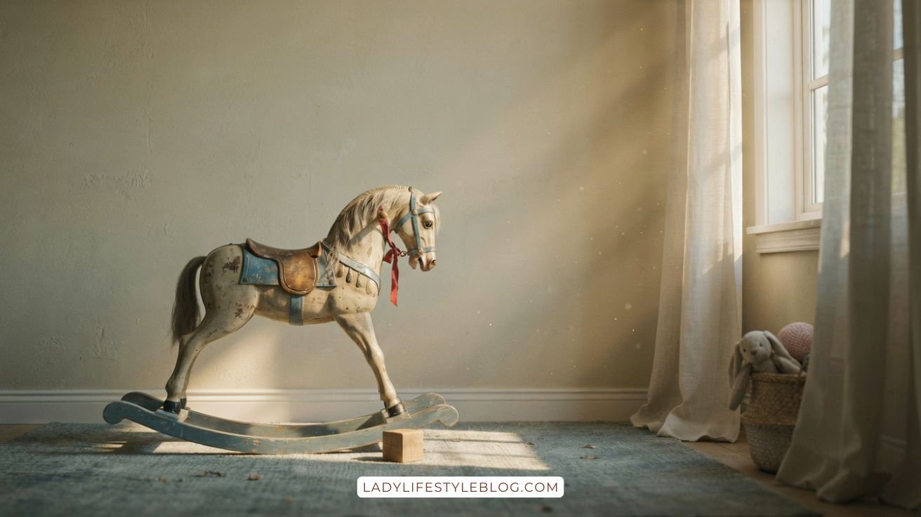 Vintage Rocking Horse in the Nursery