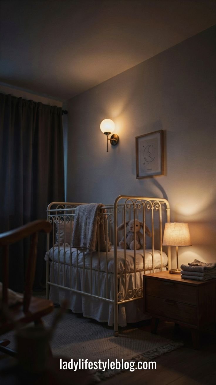 Warm Layered Nursery Lighting